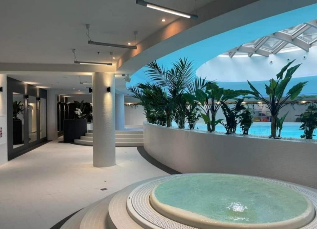 Szczecin Hanza Tower Apartment-Basen Ngoại thất bức ảnh